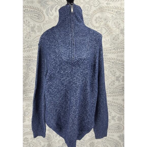 Alesbury Blue 1/4 zip sweater sz Large Stitch Fix Normcore Cozy Business casual - Picture 4 of 8